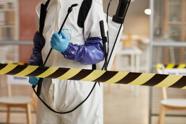 Professional Biohazard Cleanup technician working in Waldo, WI